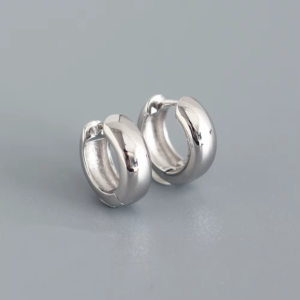 Round hoop earrings