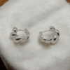 silver twisted earrings future moder design