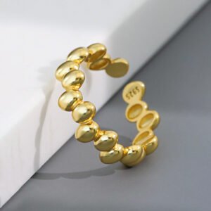 18K gold plated sterling silver ring