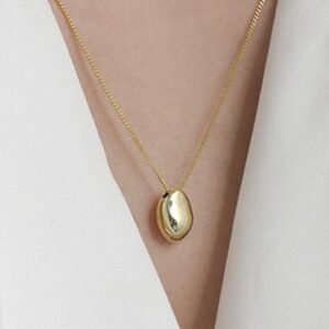 woman nugget pendant necklace