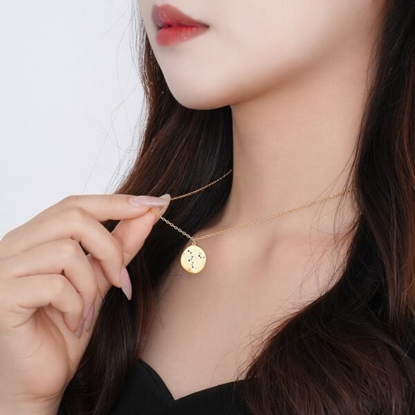 Minimalist 18K Gold Plated Silver Pendant Necklace - Image 3