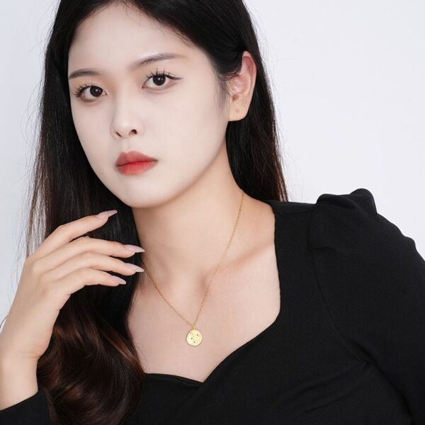 Minimalist 18K Gold Plated Silver Pendant Necklace - Image 4