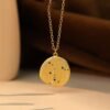 Minimalist 18K Gold Plated Silver Pendant Necklace