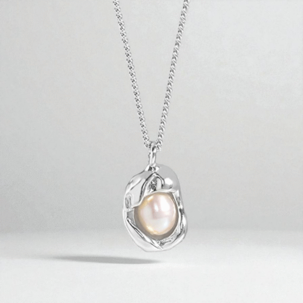 Pearl Pendant Necklace in Sterling Silver